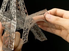 画像9: 1/1000 エッフェル塔（30cm高）ステンレス製キット (9)