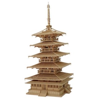 【訳あり品】五重塔模型　大きさ：ベース約３０×３０ｃｍ、高さ約６２ｃｍ W 法隆寺五重塔 - エアロベース公式オンラインショップ
