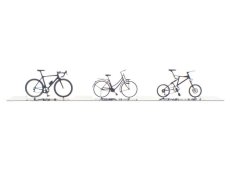 画像1: HOゲージ 現代の自転車セット（3台入） (1)