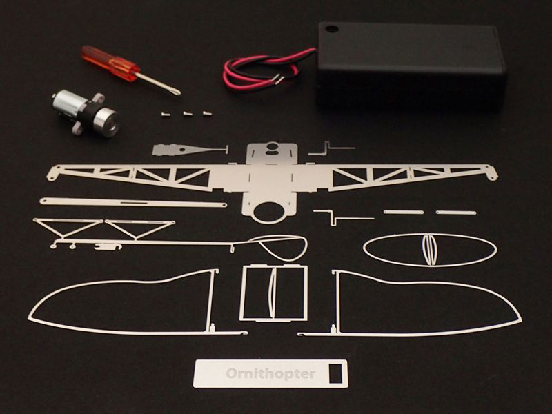 羽ばたき飛行機（動力付き）組立キット / エアロベース