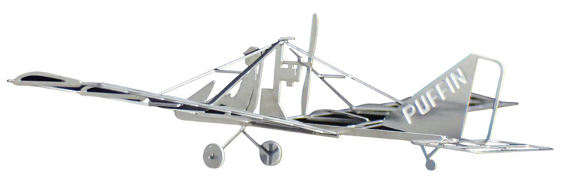 パフィン 小型飛行機の金属模型 / エアロベース